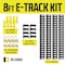 Dc Cargo 8' Black E-Track Kit - 4 Rails + Accessories 8PHET4K - alternate 3